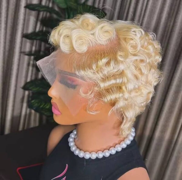 Color 613  pixel curly 100% human hair