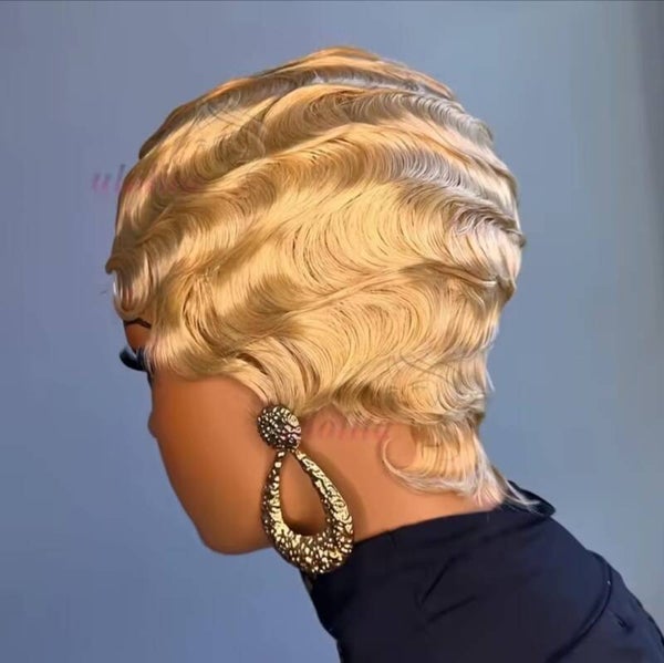 100% human hair finger waves