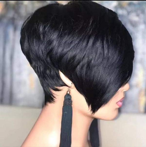 100% human hair short cut renal style