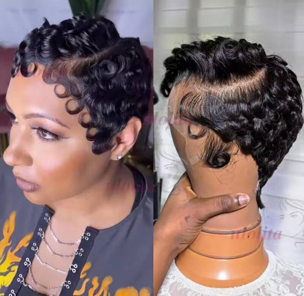 100 % human hair full frontal chioma wig