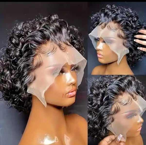 13x4 full frontal 100 % human hair Jerry Pixel curly