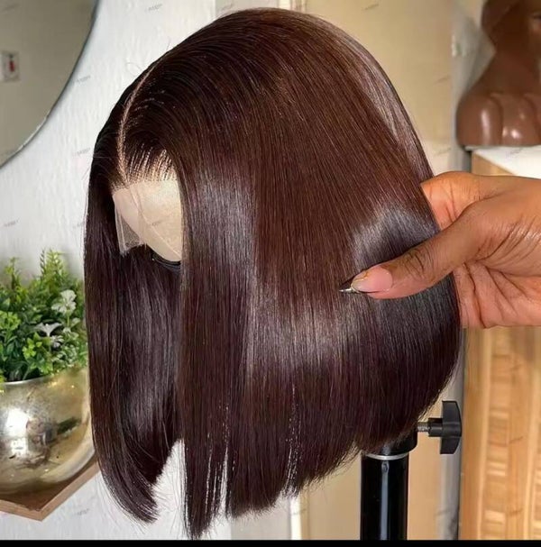 Sdd kimkay closure Bob wig 100 % human hair