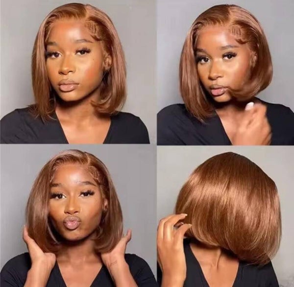 13x4 full frontal Bob 100%human hair