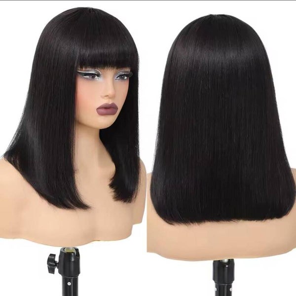 Sdd 100% human hair fringe 1b