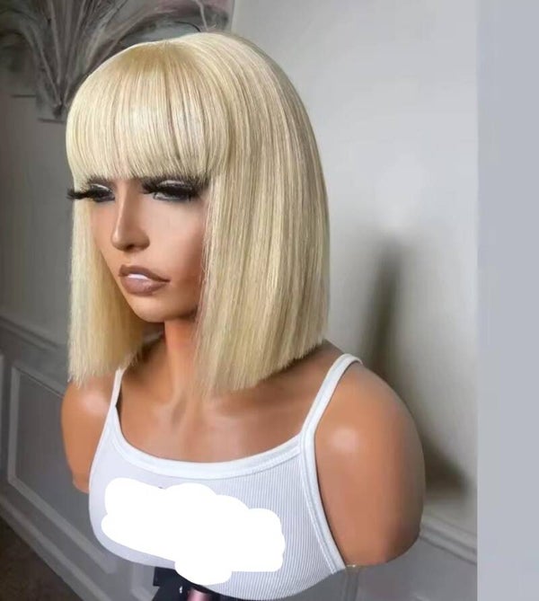 10 inches color 613 fringe 100% human hair