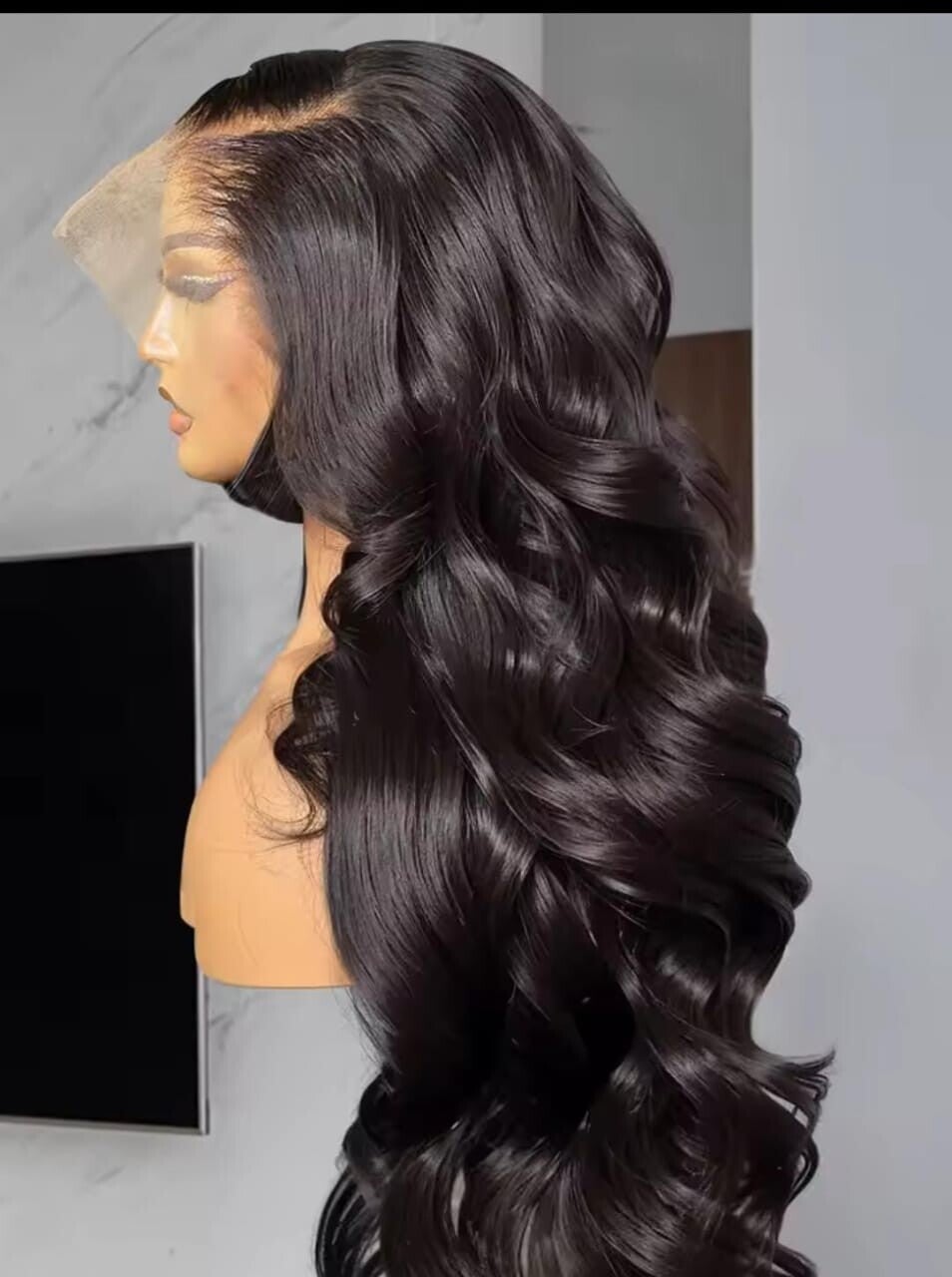 13x6 full frontal bouncing curls 100% human hair color 1b sdd