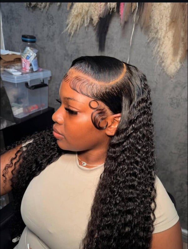 13x4 full frontal water curls 100% human hair