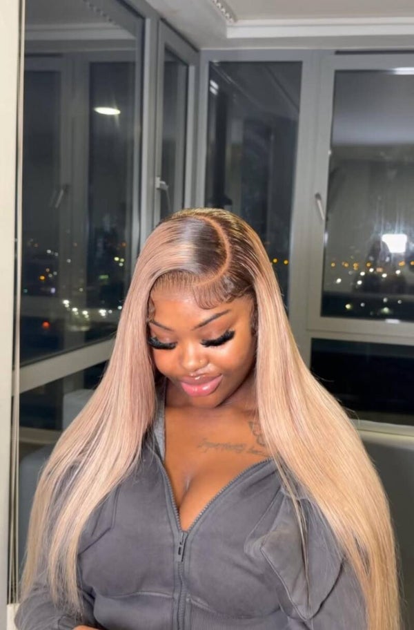 13x4 full frontal 100% human hair stw color 613/4