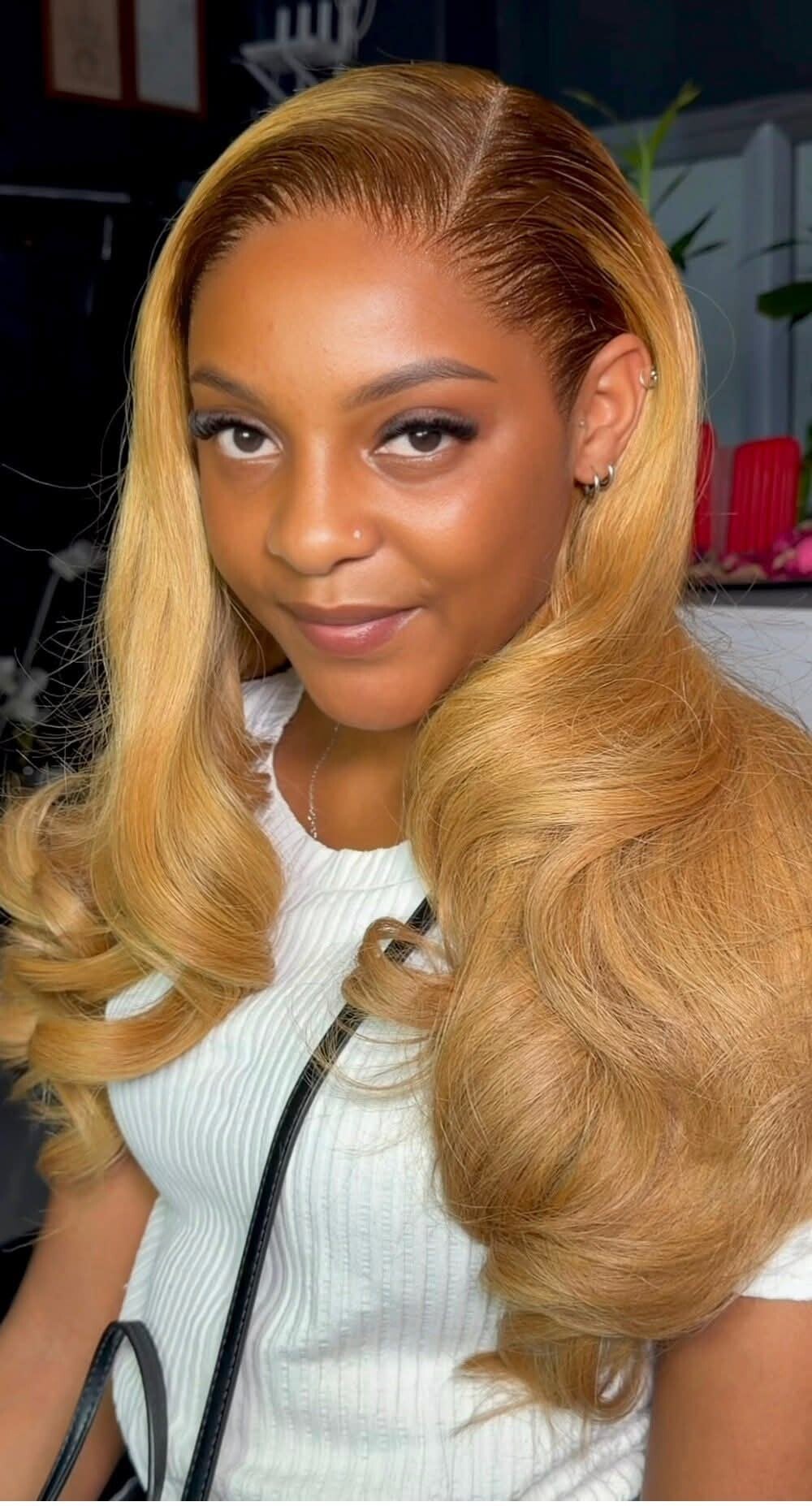 13x6 full frontal body wave 100%human hair color 27