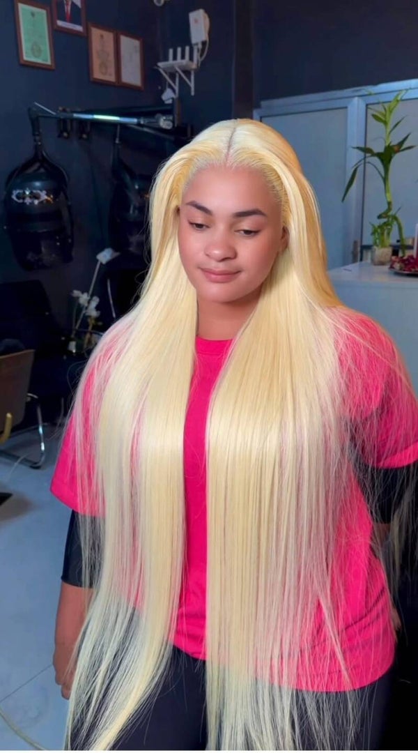 13x4 full frontal stw 100% human hair color 613