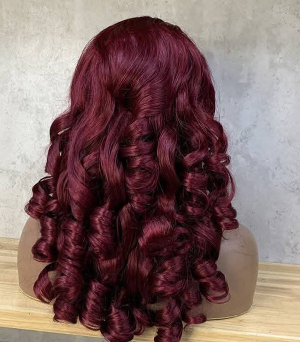 6x6 full closure bouncing curls 100% human hair