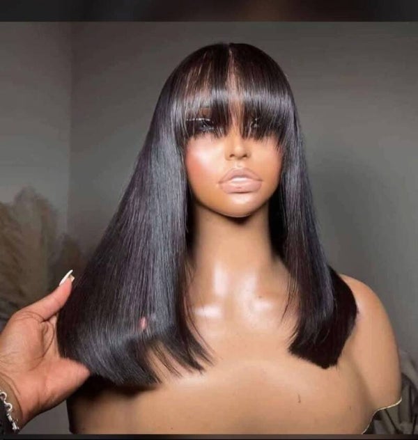 100% human hair fringe. 1b