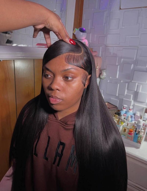 13x6 full frontal stew 100% human hair natural color