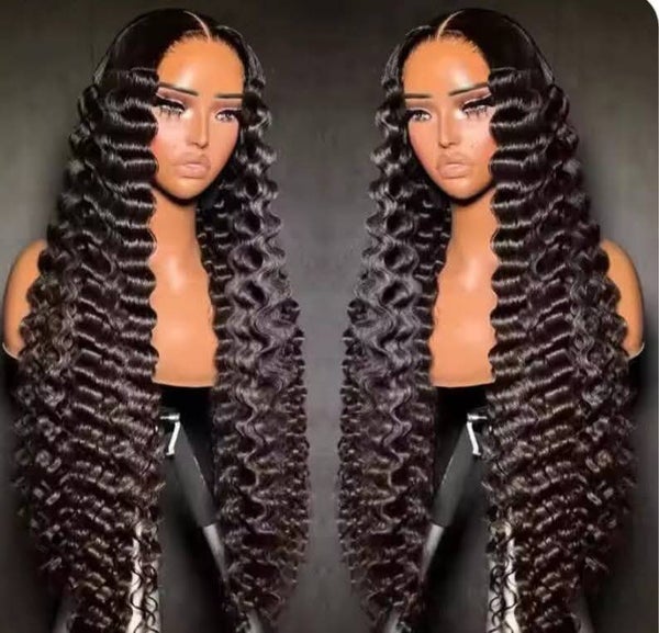 13x6 full frontal deep wave 100% human hair sdd
