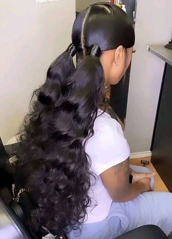 13x4 full frontal 100% human hair deep wave natural color styled C cut