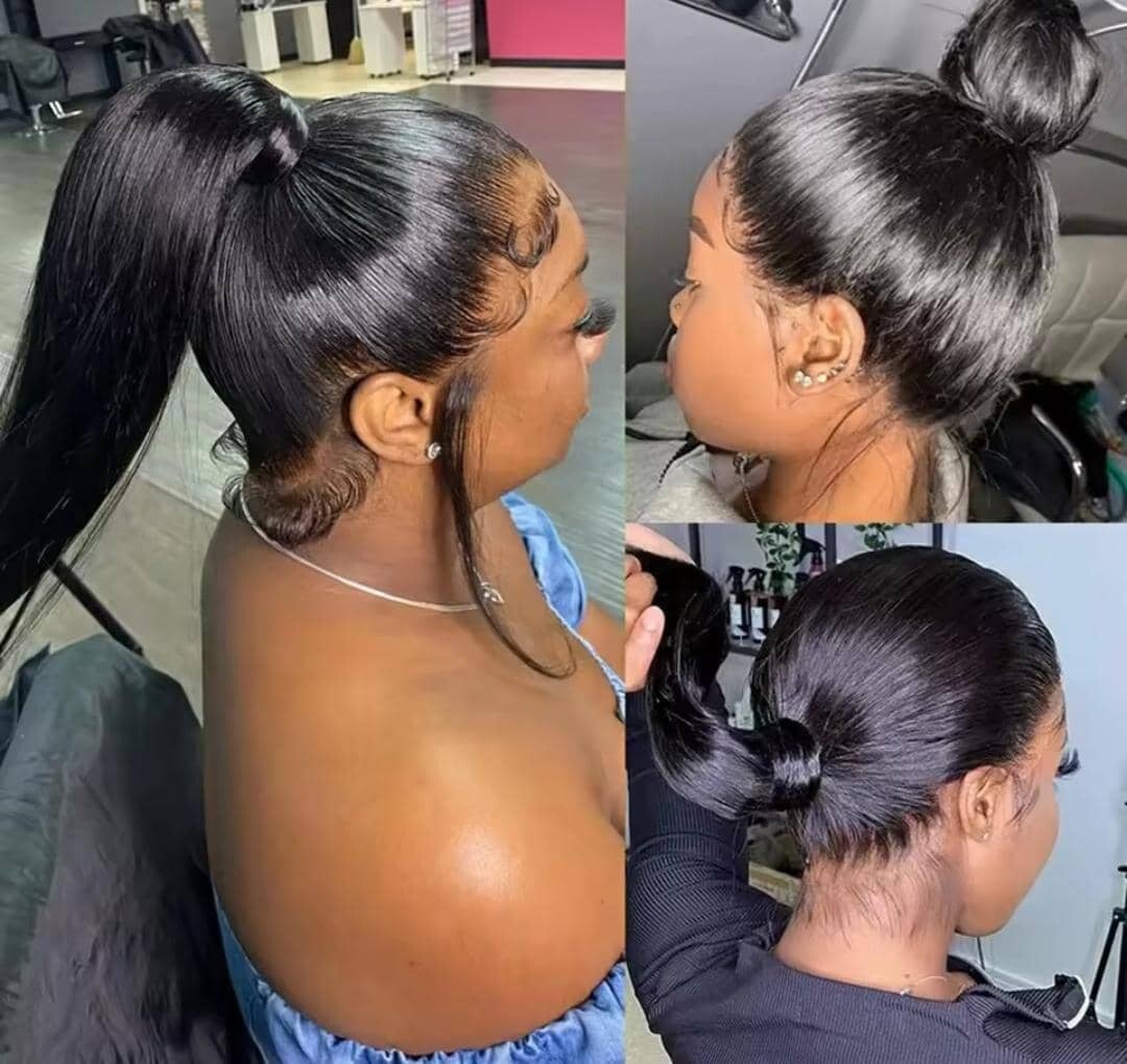 100% human hair 360 lace stw natural color