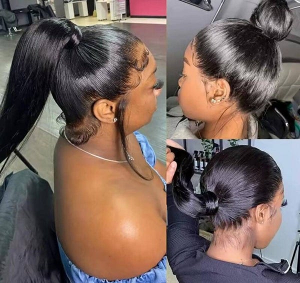 100% human hair 360 lace stw natural color