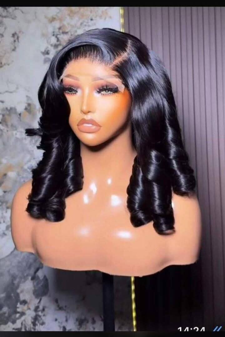 5x5 closure bouncing curls 100% human hair