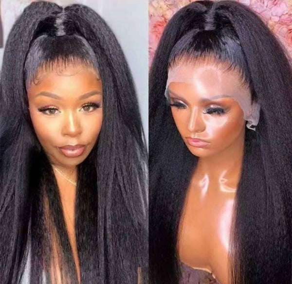 13x6 full Frontal 100% human hair kinky natural color