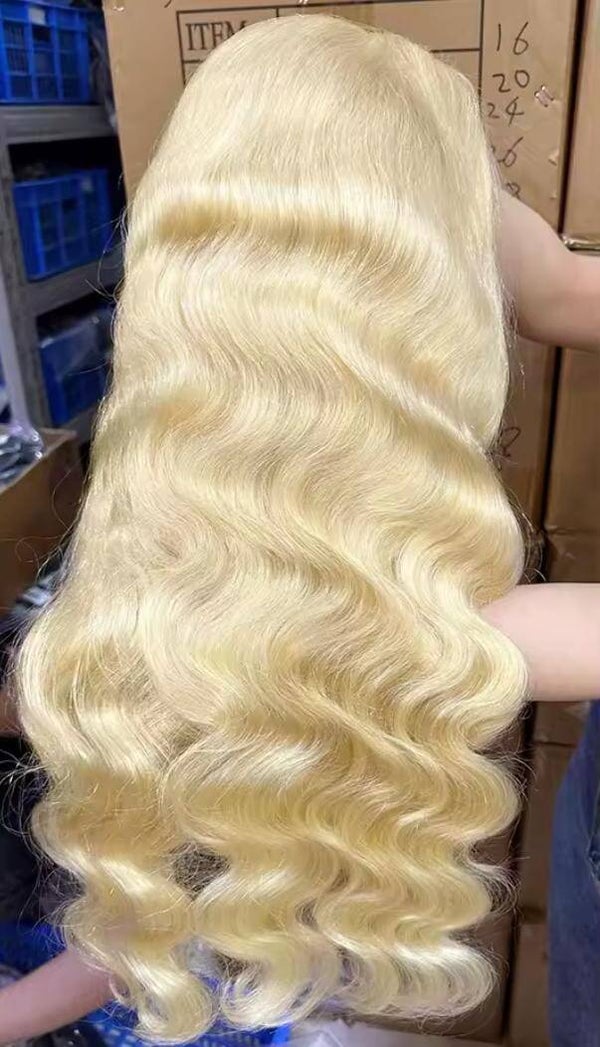 13x6 full frontal body wave 100% human hair color 613 sdd