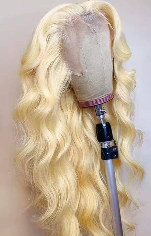 13x6 full frontal body wave lace 100% human hair color 613