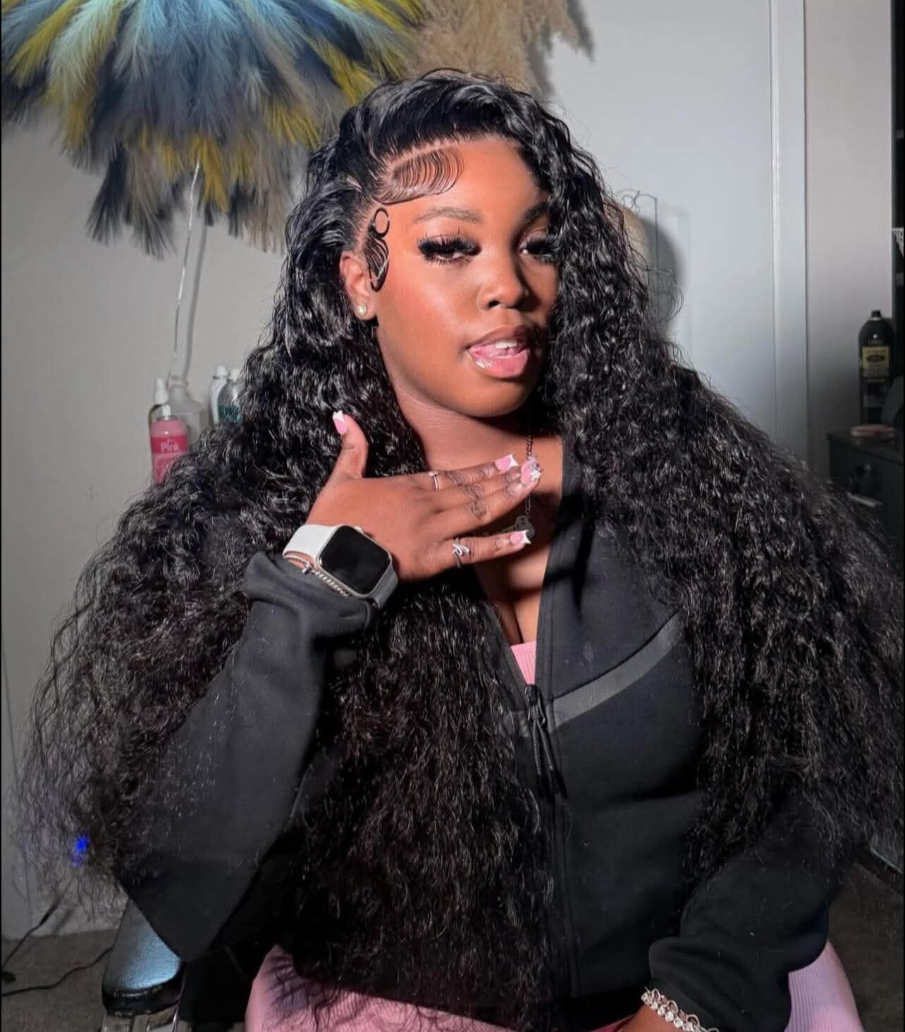 13x6 full frontal Jerry curls 100% human hair