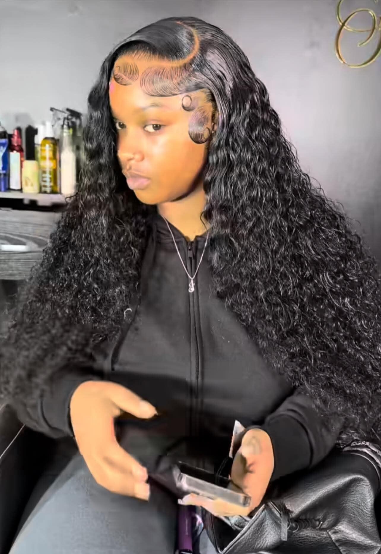 13x6 full frontal Jerry curls 100% human hair