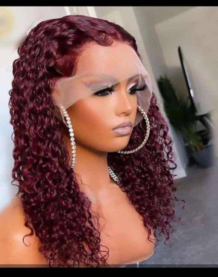 13x4 full frontal 100% human hair water curls