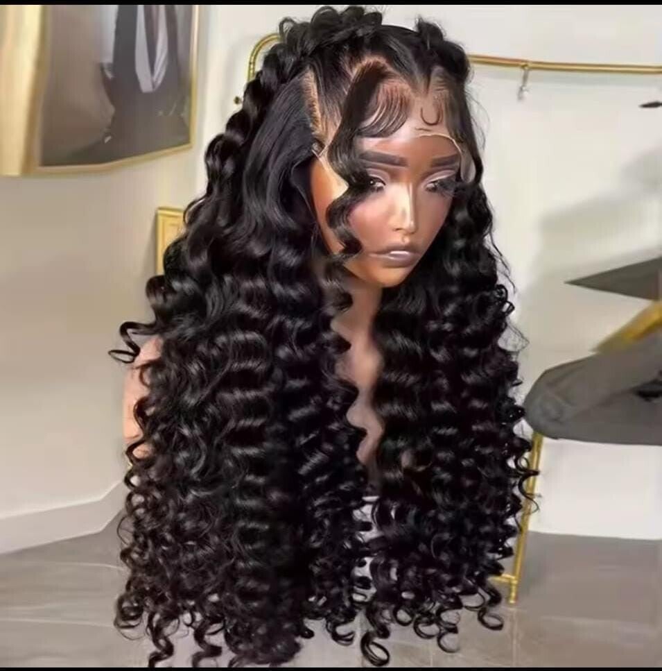 13x4 full frontal loose curls 100% human hair sdd