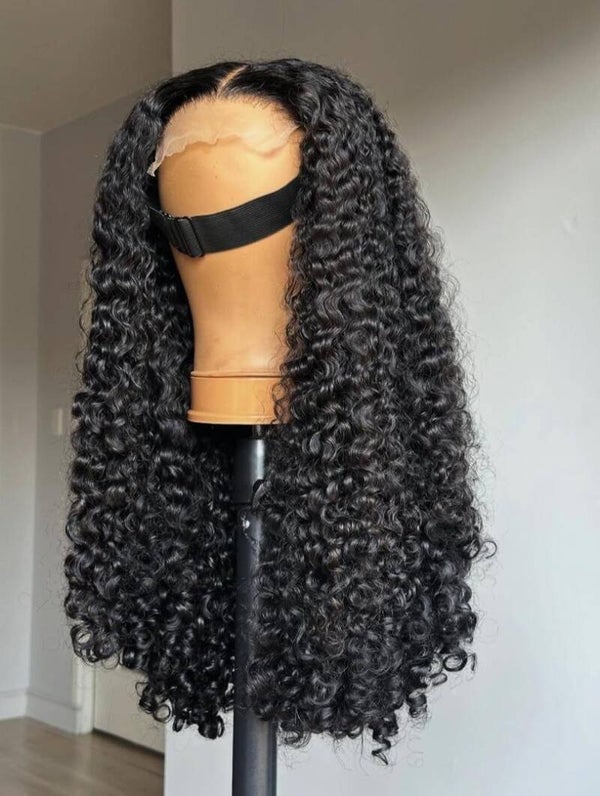 5x5 full closure pixels curls. 100% human hair 300g