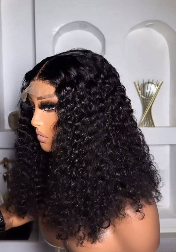 5x5 full closure water curls 100% human hair