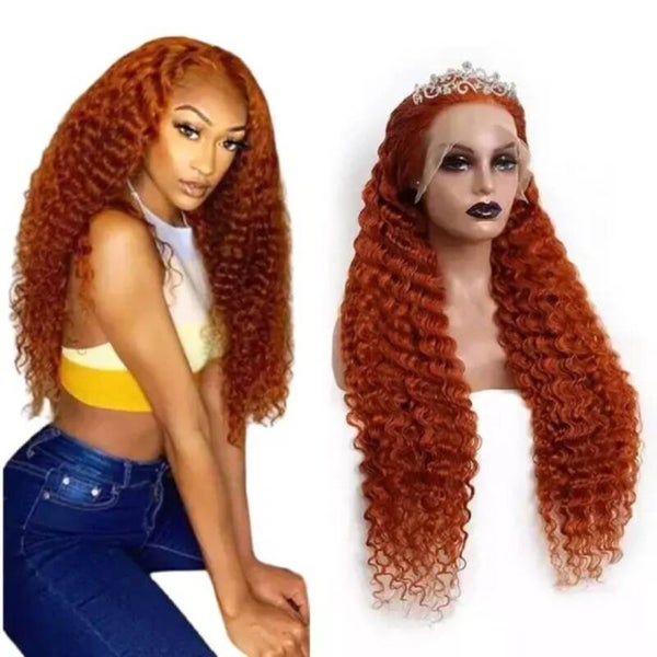 13x4 full frontal 100% human hair deep wave 220g