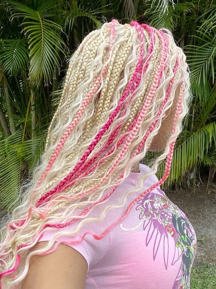 BOHO BRAIDS WITH CURLS AVAILABLE IN ALL COLORS
