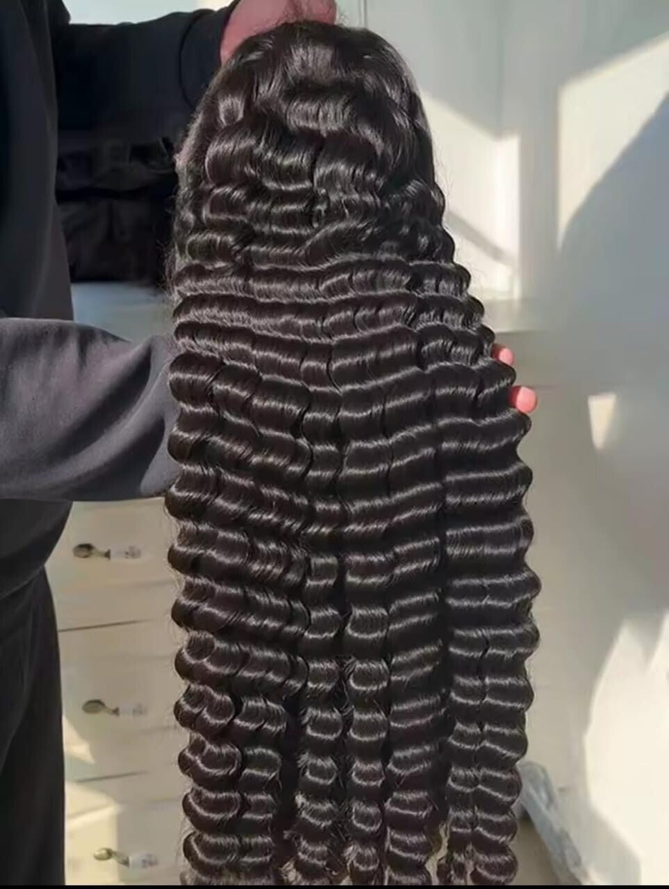 Burmese curly 350 Density sdd double draw. HD 13x4 full frontal 100% human hair