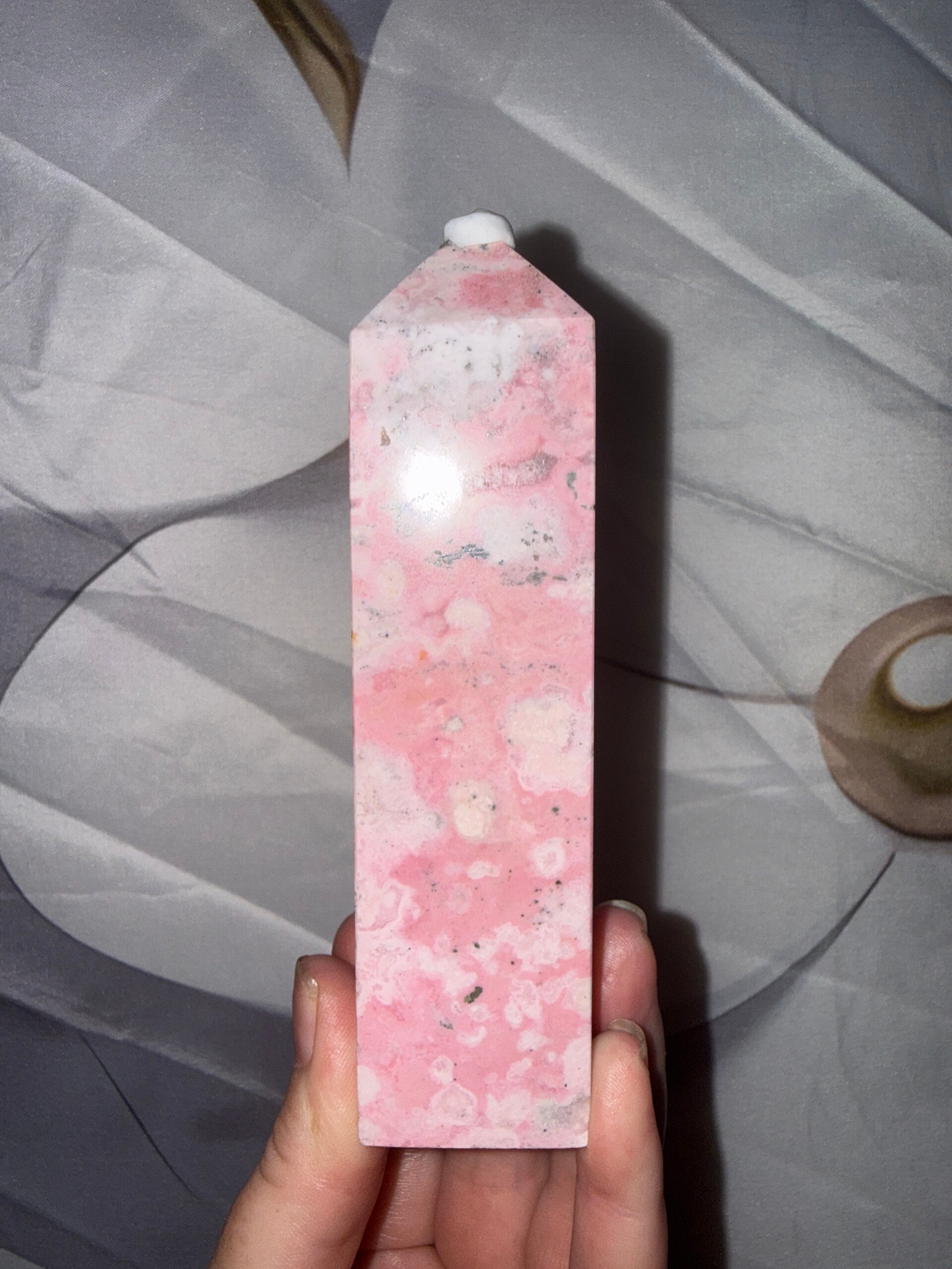Peruvian Rhodonite tower