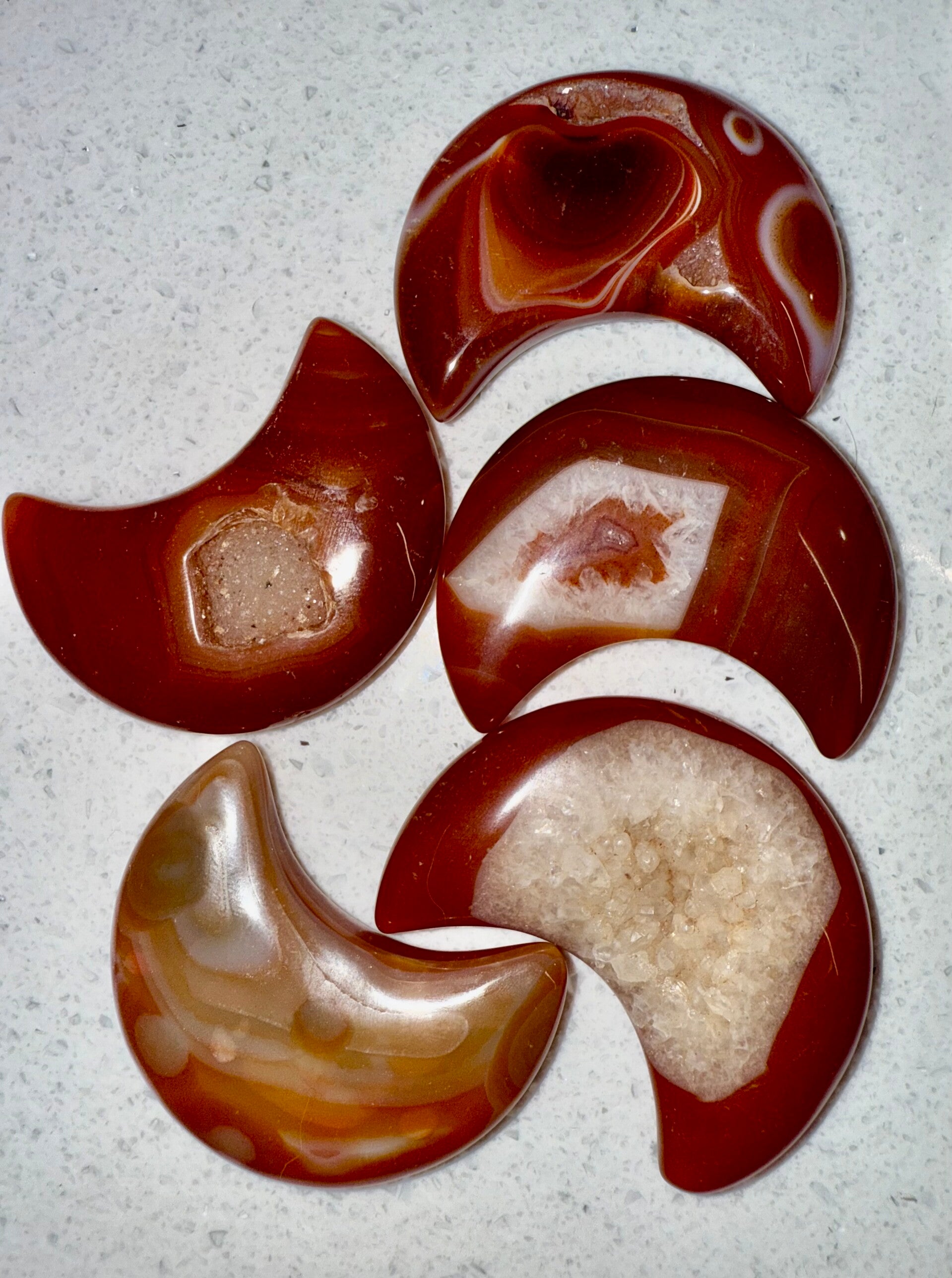 Carnelian moons