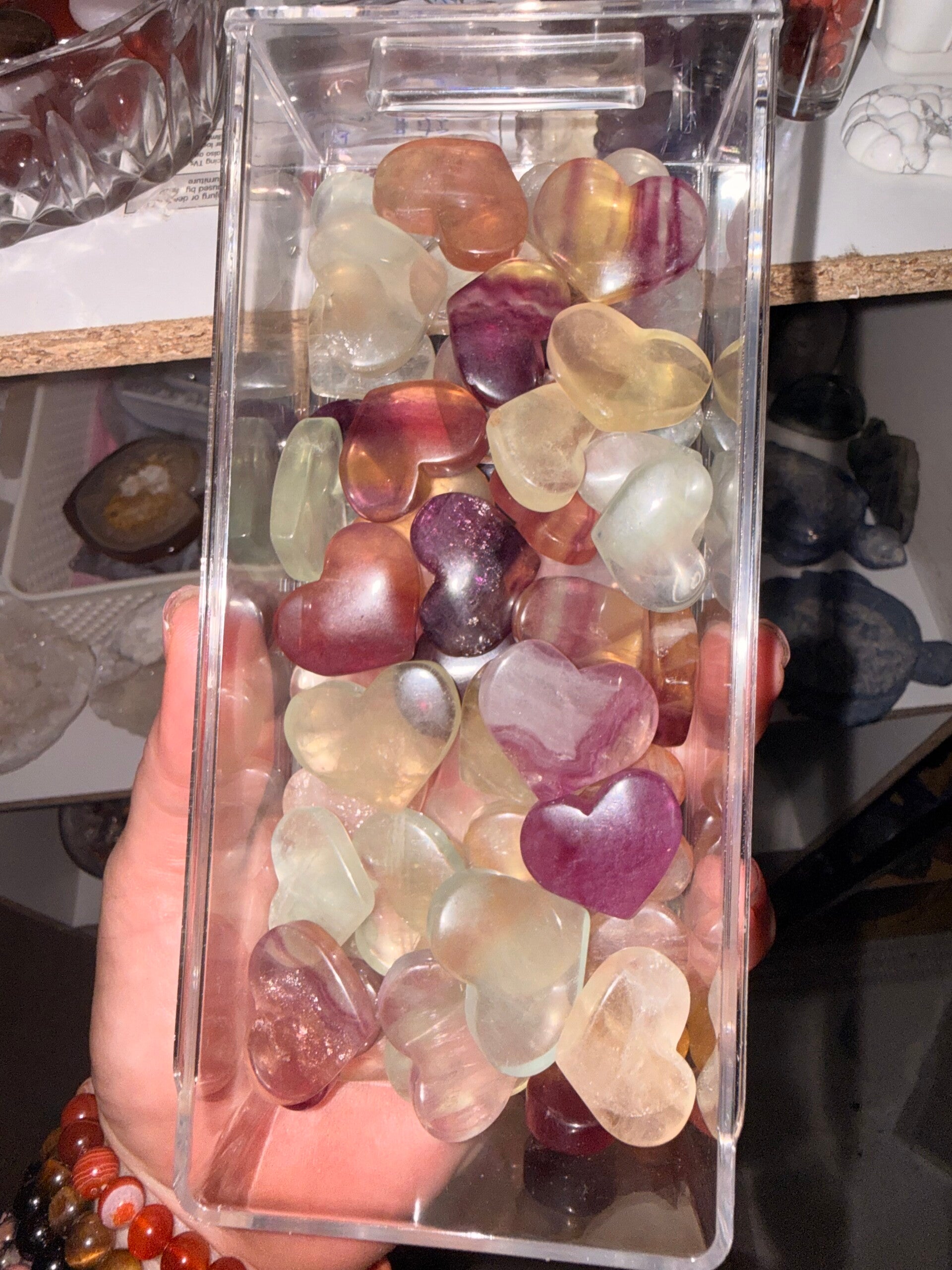 Flourite hearts