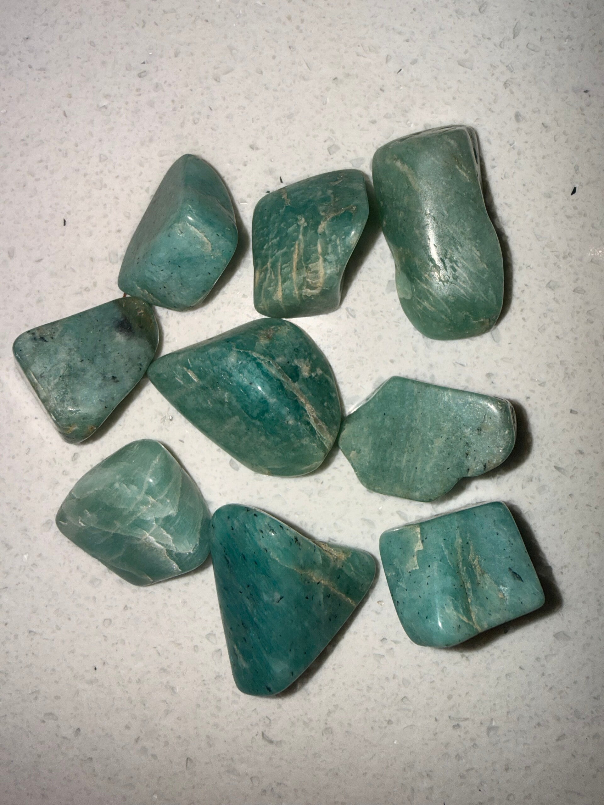 Amzonite tumbles