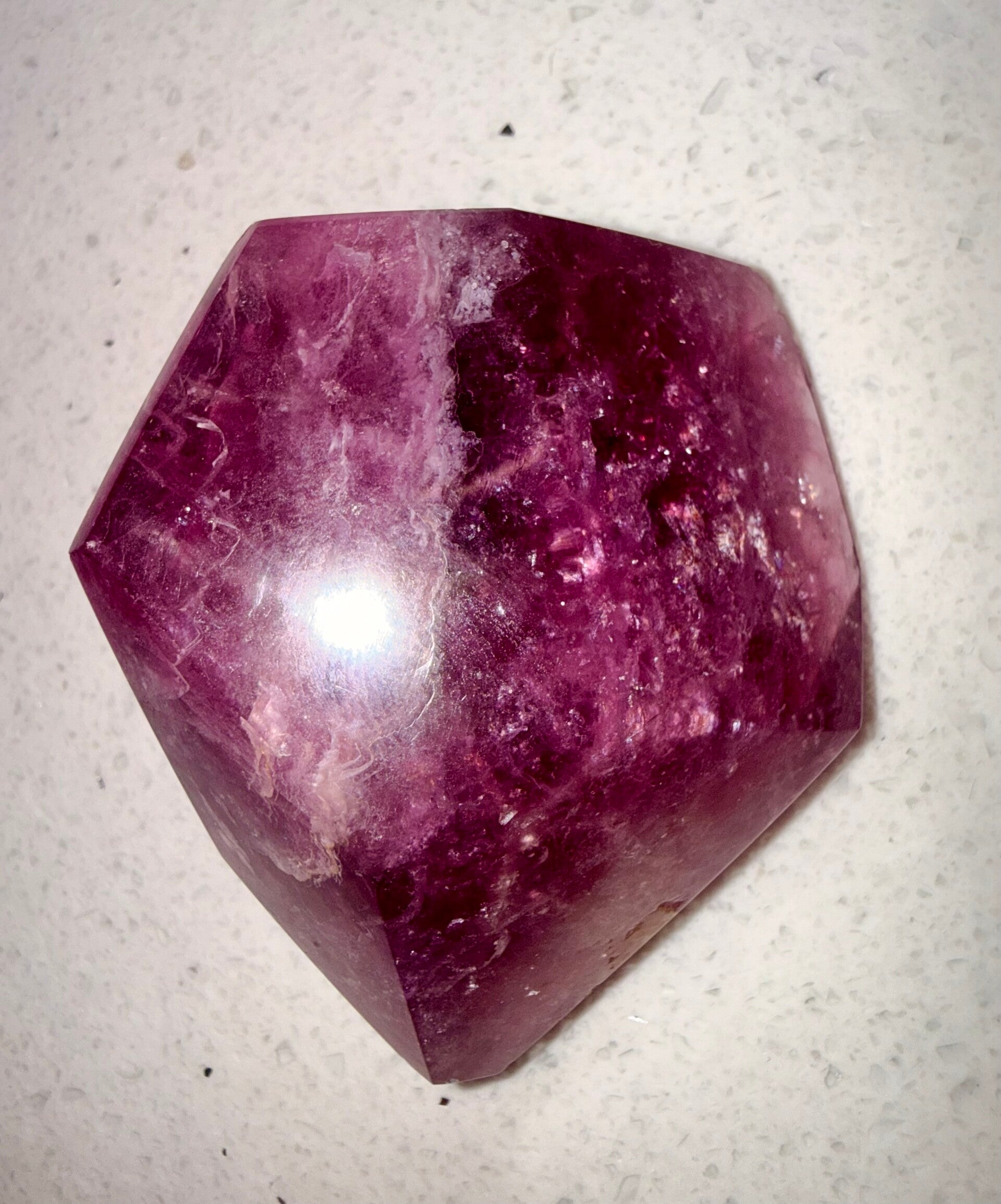 Pink purple flourite freeform