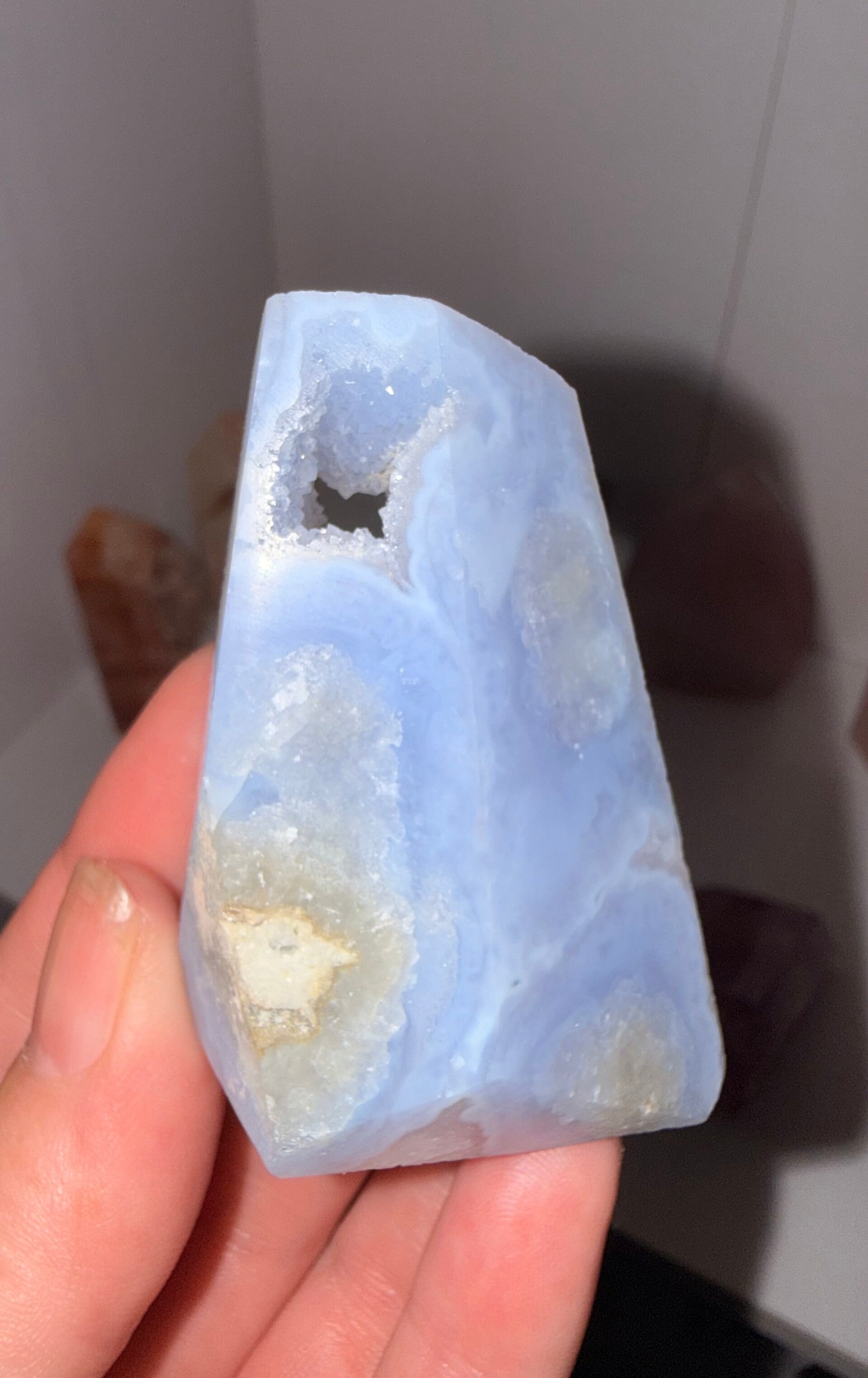 Blue lace agate freeform