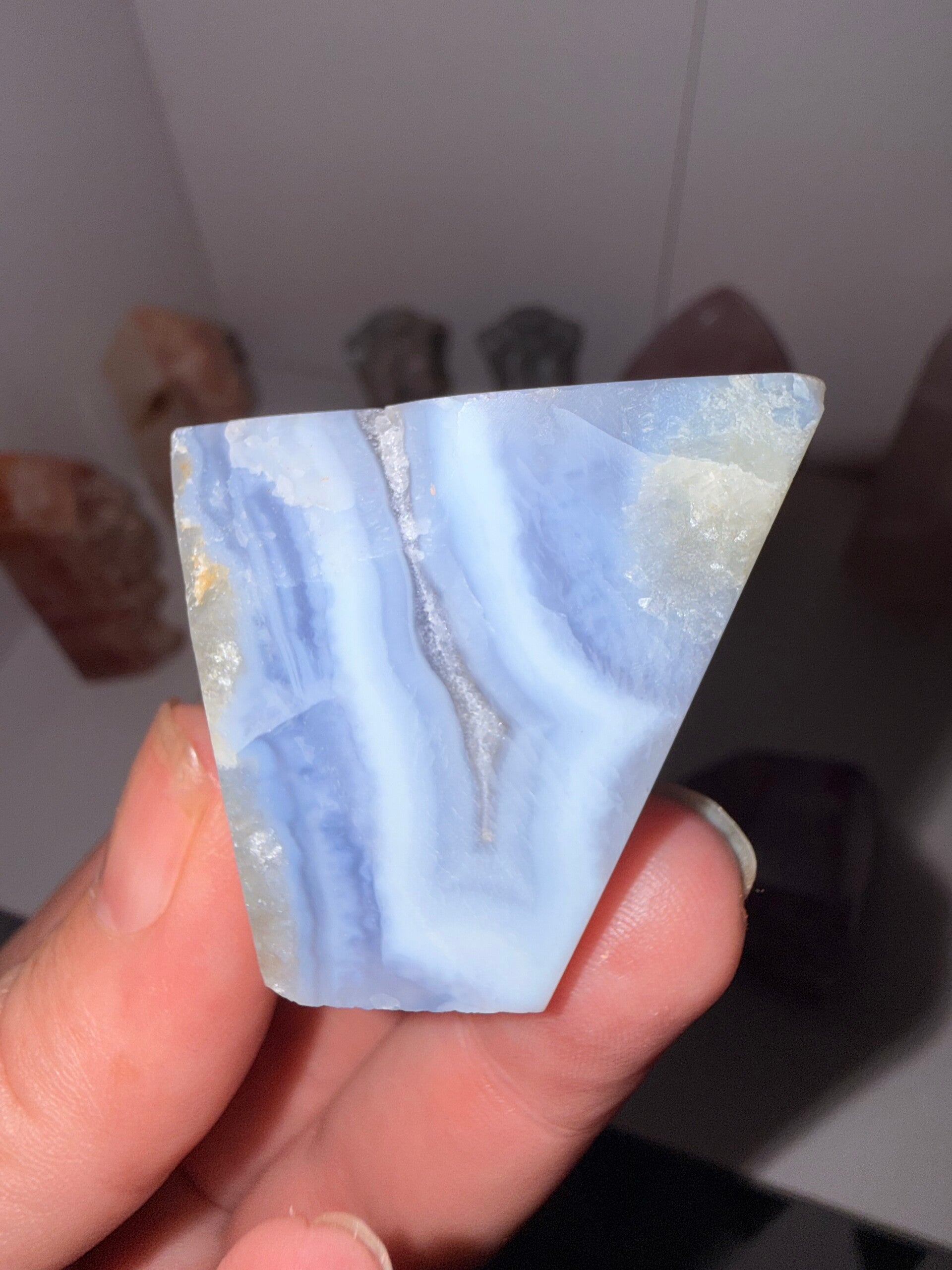 Blue lace agate freeform