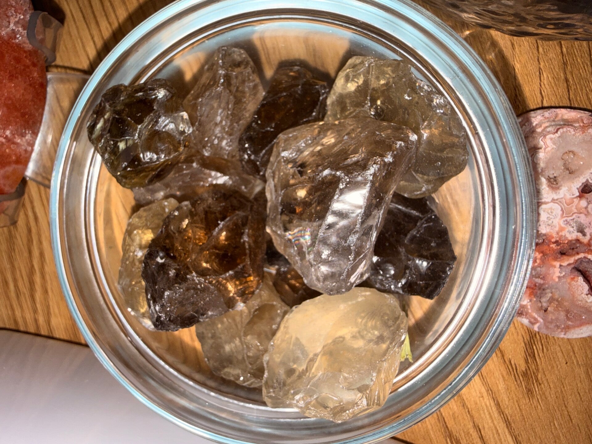Raw chunks Smoky quartz