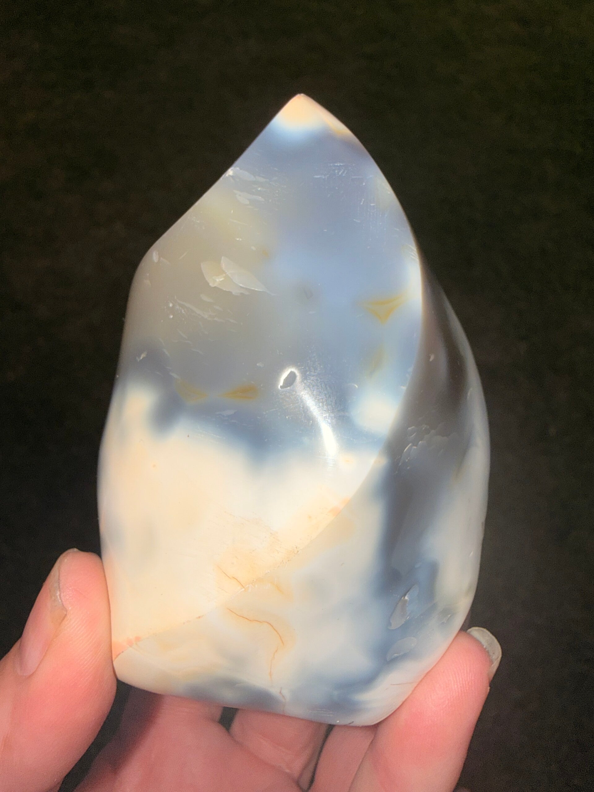 Orca agate flame