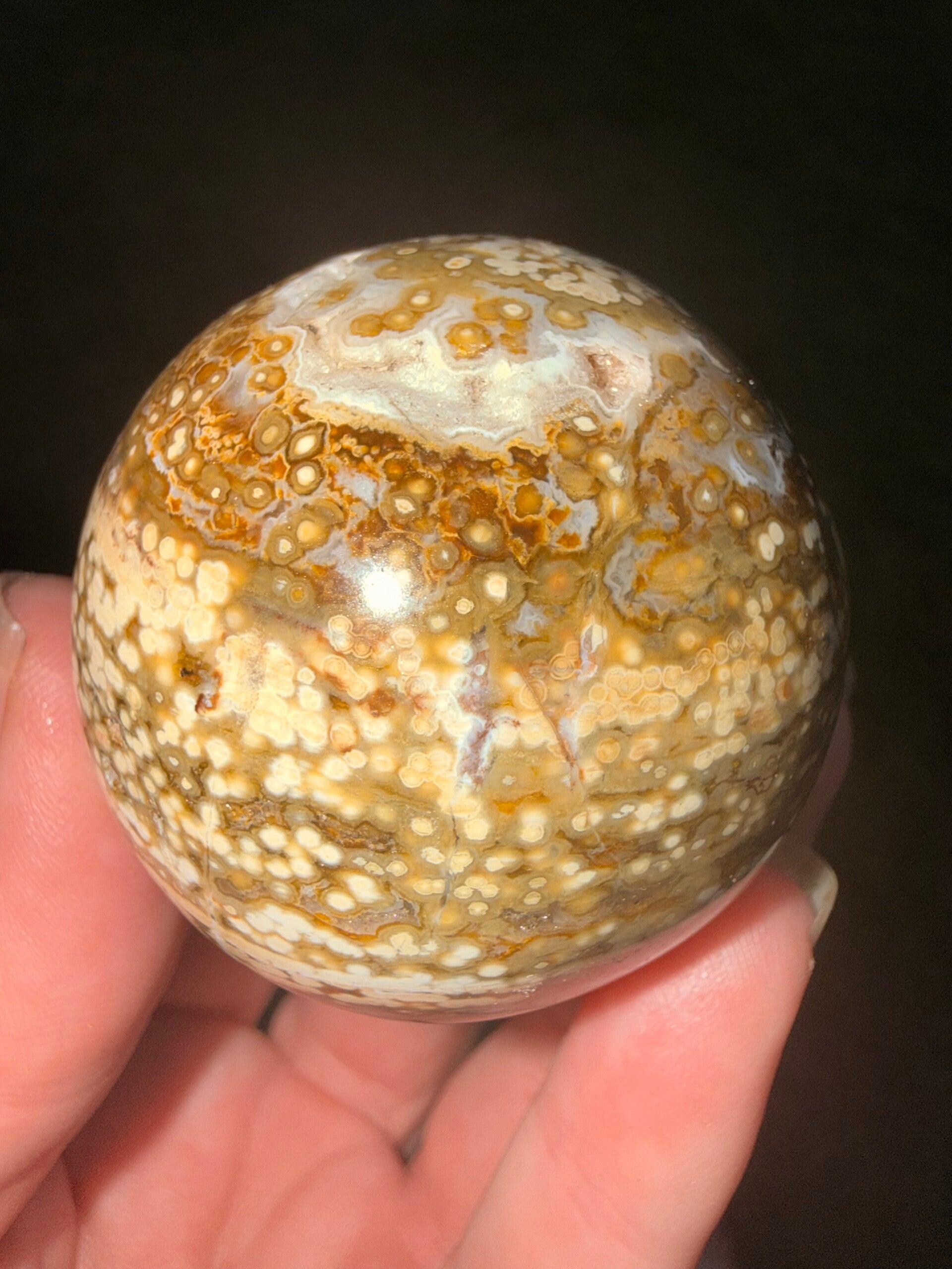 Ocean jasper sphere