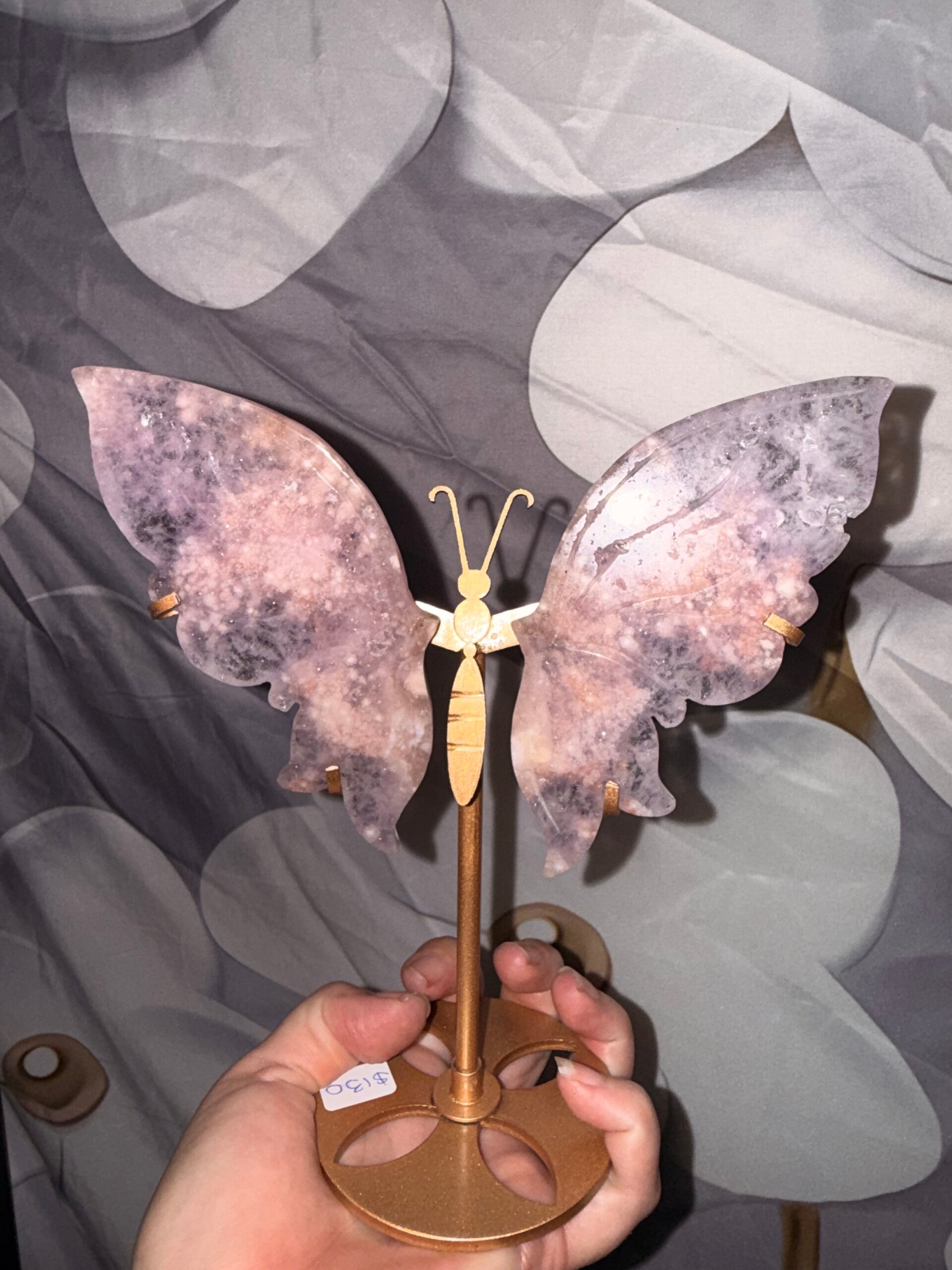 Pink amethyst wings