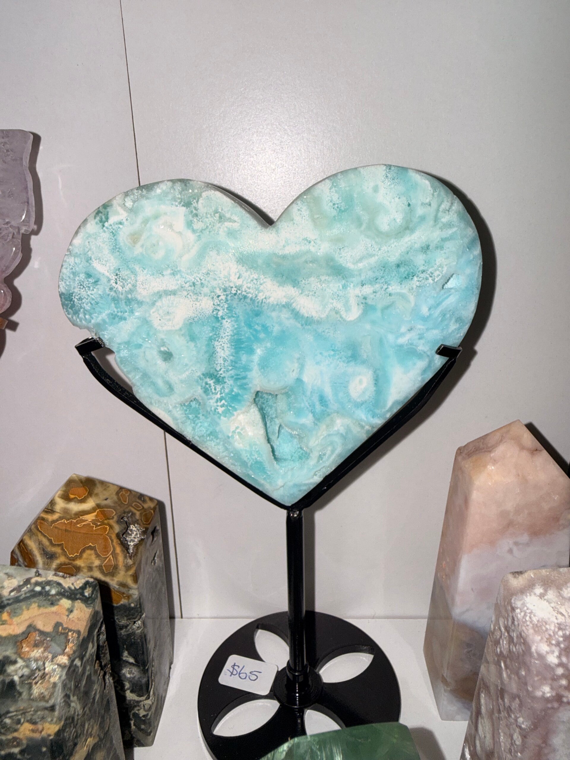 Hemimorphite heart large
