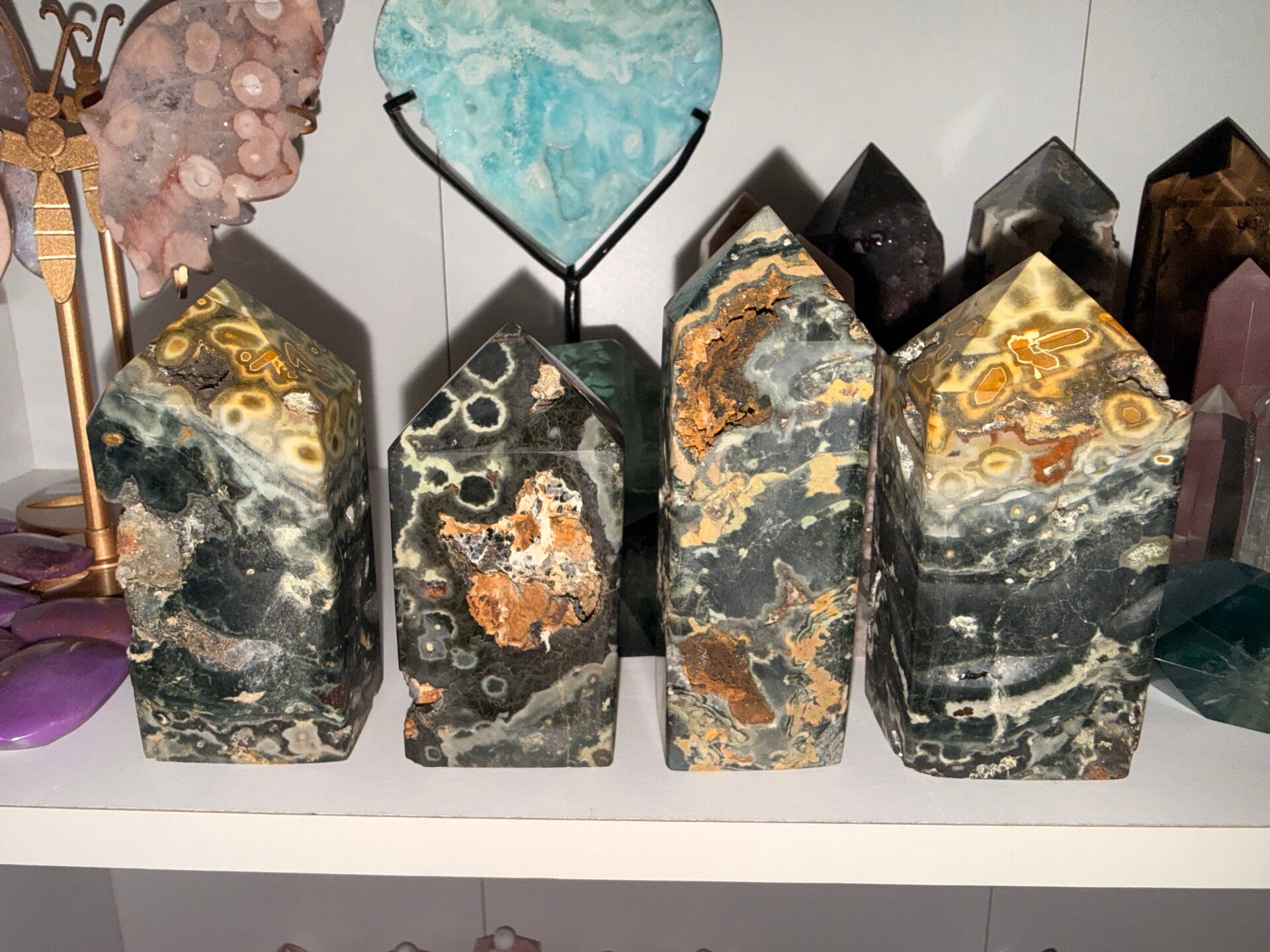 Moody dark Ocean jasper towers