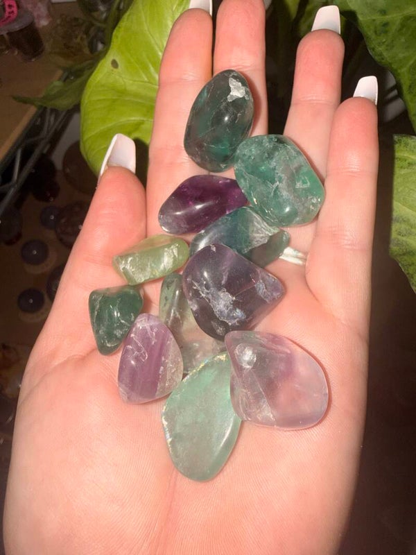 Fluorite tumbled