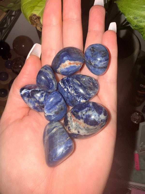 Sodalite tumbles
