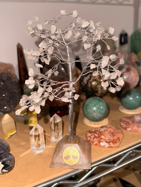 Rose quartz organise tree